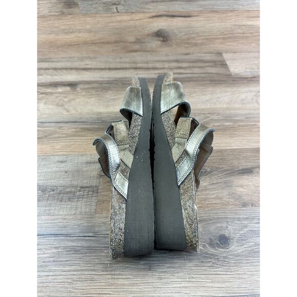 NAOT Bronze Leather Slide Comfort Sandals Size 38/ 7 - Picture 7 of 10